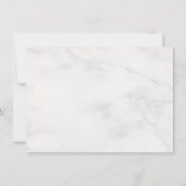 Monogramme Modèle Marbre blanc Elegant Gold Splash (Dos)
