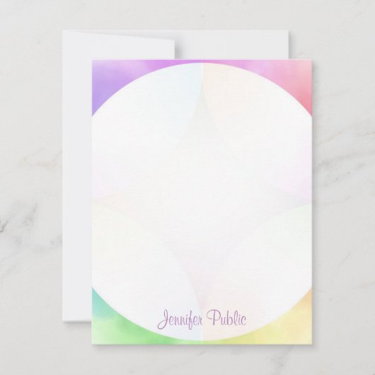 Monogramme Modèle Moderne Élégante Calligraphie (Devant)