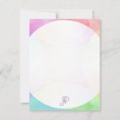 Monogramme Modèle Moderne Élégante Calligraphie (Dos)