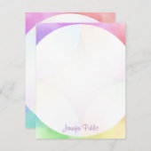 Monogramme Modèle Moderne Élégante Calligraphie (Devant / Derrière)