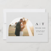 Monogramme Moderne 3 Photo Merci   (Devant)