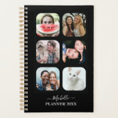 Monogramme moderne 6 photo noir  (Devant)