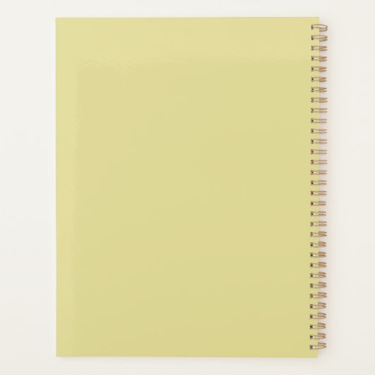 Monogramme Moderne Chartreuse Blanc Script (Dos)
