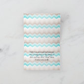 Monogramme moderne Chevron Brown Turquoise (Intérieur)