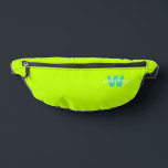 Monogramme Moderne Chic Lime Vert<br><div class="desc">Fanny pack moderne ombre chic,  lime avec monogramme personnalisé et nom. Fanny pack monogramme de nom personnalisable pour la partie bachelorette</div>