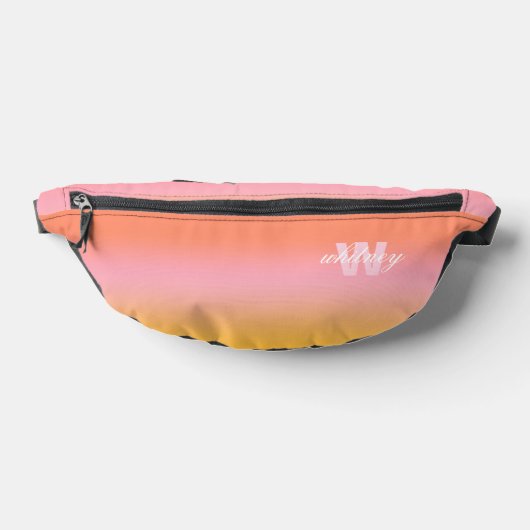 Monogramme Moderne Chic Pastel Ombre (Poser)