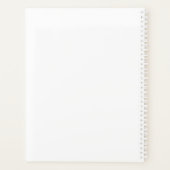 Monogramme Moderne Chic Script Calligraphie Planif (Dos)
