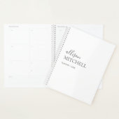 Monogramme Moderne Chic Script Calligraphie Planif (Devant avec enveloppe)