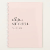 Monogramme Moderne Chic Script Planificateur de ca (Devant)