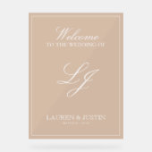 Monogramme moderne Classic Terracotta Script Bienv (Recto)