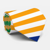 Monogramme moderne Cravate rayé chic (Roulé)