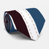 Monogramme moderne Cravate rayé chic (Roulé)