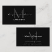 Monogramme moderne de cartes de visite élégants de (Devant / Derrière)