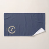 MONOGRAMME MODERNE DE FÊTE DES PÈRES DE GOLF DAD (Serviette à main)