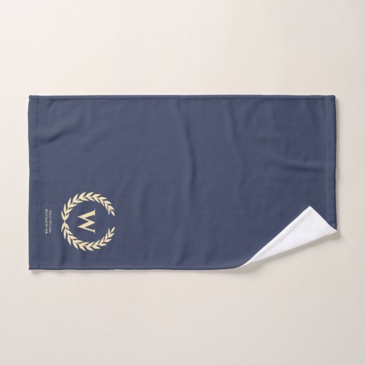 MONOGRAMME MODERNE DE FÊTE DES PÈRES DE GOLF DAD (Serviette à main)