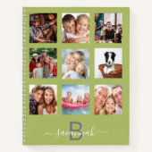 Monogramme moderne de journal intime en collage ph (Devant)