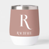 Monogramme Moderne Design Beige (Arrière)