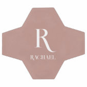 Monogramme Moderne Design Beige (Plat)