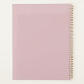 Monogramme Moderne Écriture Blanche Lilas Poussiér (Dos)