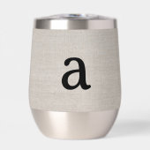 Monogramme moderne Elégant Linge Look Nom initial (Avant)