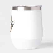 Monogramme moderne élégant Nom Black Gold Script (Gauche)