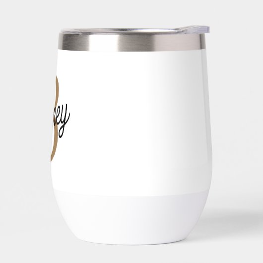 Monogramme moderne élégant Nom Black Gold Script (Gauche)
