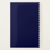 Monogramme Moderne en Écriture Manuscrite Bleu Nui (Dos)