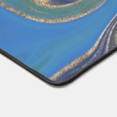 Monogramme moderne en marbre bleu vert et or (Coin)