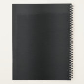 Monogramme moderne en métal brossé gris noir (Dos)