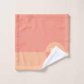 Monogramme moderne Gras rose rose (Gant de toilette)