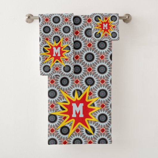 Monogramme moderne Gras Starburts (En situation)
