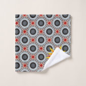Monogramme moderne Gras Starburts (Gant de toilette)