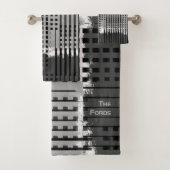 Monogramme Moderne Gris de luxe Abstrait (En situation)