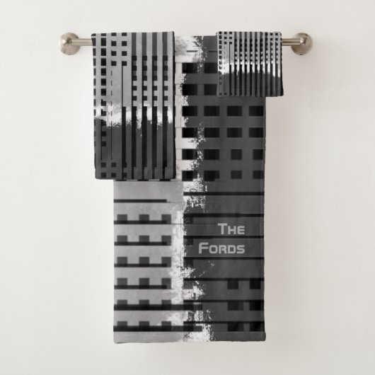 Monogramme Moderne Gris de luxe Abstrait (En situation)