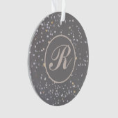 Monogramme Moderne Gris Terrazzo (devant)