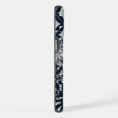 Monogramme Moderne Imprimé Léopard Paillettes Pers (Côté droit)