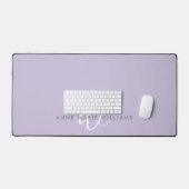 Monogramme Moderne Lavande Blanc Script (Clavier et souris)