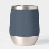 Monogramme Moderne Minimaliste Classique Bleu Nuit (Arrière)