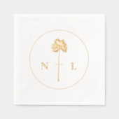 Monogramme moderne minimaliste élégant Mariage tro (Recto)