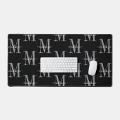 Monogramme Moderne Minimaliste Noir Blanc (Clavier et souris)