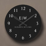 Monogramme moderne minimaliste noir et blanc<br><div class="desc">Découvrez notre collection minimaliste moderne de monogrammes noirs et blancs : Faites preuve de simplicité et de sophistication grâce à nos designs minimalistes, conçus pour élever votre style sans effort. Réalisée avec un oeil attentif pour l'esthétique moderne, cette collection présente des motifs noirs et blancs épurés accentués par des monogrammes...</div>