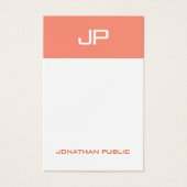 Monogramme moderne Modèle Élégante couleur tendanc (Devant)