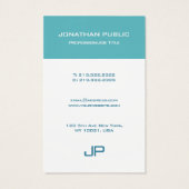 Monogramme moderne Modèle Élégante couleur tendanc (Dos)