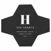 Monogramme moderne modifiable Nom et message | Noi (Plat)