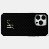Monogramme moderne Motif iPhone Slim Fit Coque dur (Verso (horizontal))