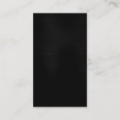 Monogramme moderne noir blanc gris Carte de visite (Dos)