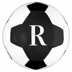 Monogramme moderne noir et blanc