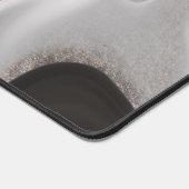 Monogramme moderne noir gris et marbre argenté (Coin)