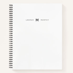 Monogramme moderne Nom Carnet de typographie tenda