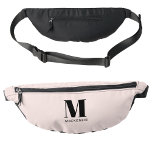 Monogramme moderne Nom initial Blush Rose<br><div class="desc">La typographie moderne minimaliste monogramme design initial qui peut être modifié pour personnaliser.</div>